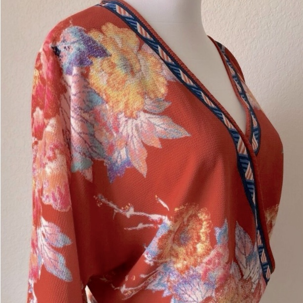 Flying Tomato Kimono Top Blouse